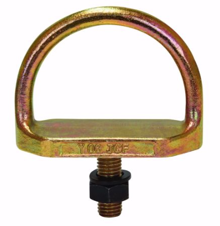 Picture of Bolt-on "D" anchor, Bolt size 9/16" Threaded Stud with Grade 8 Nut; 7/8" Max Substrate Thickness