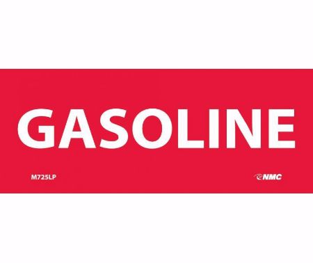 Picture of 5" x 2" GASOLINE Laminated Label, per EACH