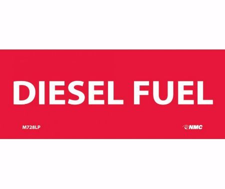 Picture of 5" X  2" DIESEL FUEL Vinyl Sign, per each