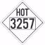 Picture of HOT 3257 MISC DOT PLACARD SIGN, 10.75" X 10.75", adhesive backed vinyl, each