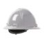 Picture of Hard Hat Vented, Gray Full Brim Hard Hat with HDPE Shell, 4-Point Textile Suspension and Wheel Ratchet Adjustment, PER EACH
